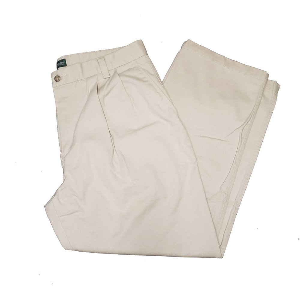 Men's Dockers Recode Pleaded Beige Pants Size 35